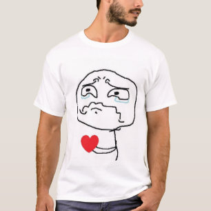 Camiseta Cara cómica del corazón quebrado