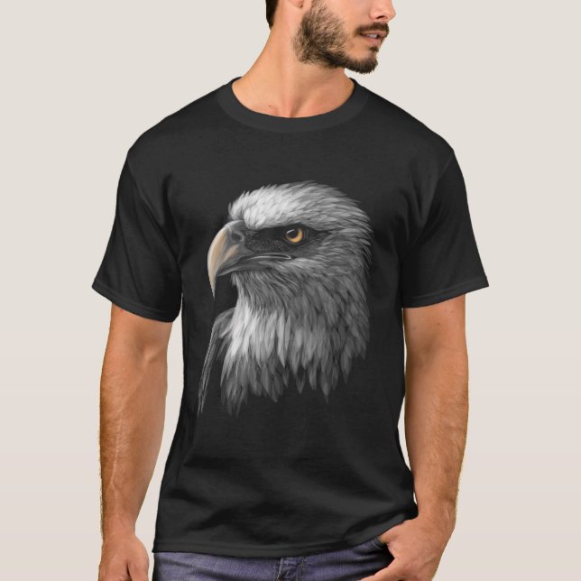 Camiseta Cara de águila calva estadounidense (Anverso)