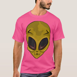 Camiseta Cara de alienígena amarillo