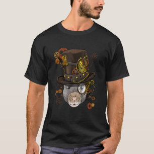Camiseta Cara de animal mecánico de rata ratón gótico Steam