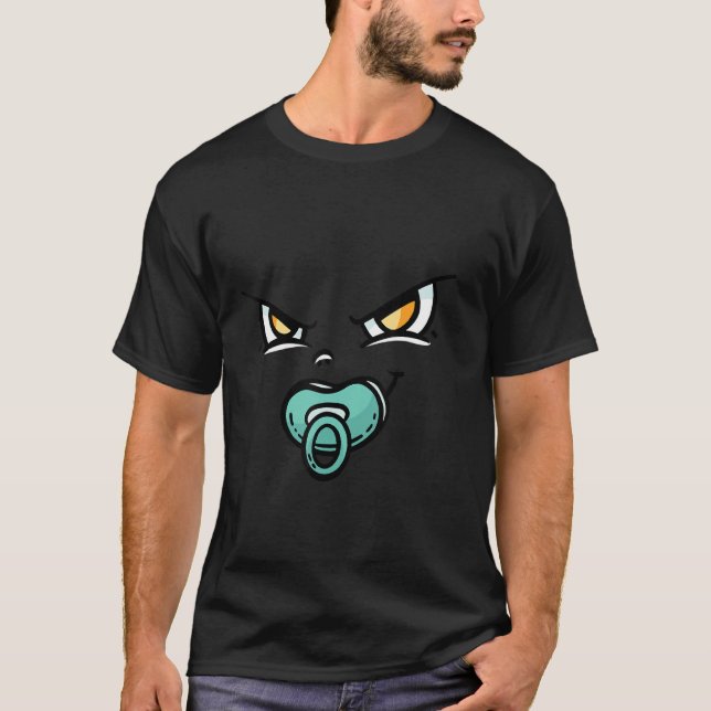 Camiseta Cara de bebé enojada (Anverso)