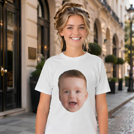 Camiseta Cara de bebé personalizada, foto divertida persona