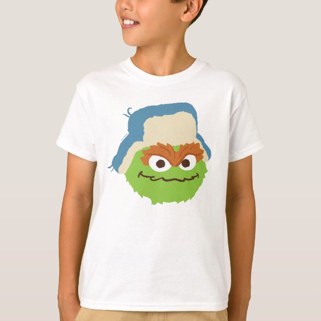 Camiseta Cara de Bosque de Oscar el Gruñón (Anverso)