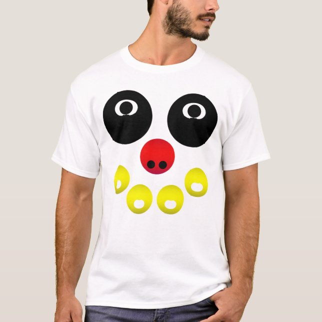 Camiseta Cara de brillo abstracto (Anverso)