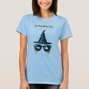 Camiseta Cara de Bruja Descansando - Ojos Azules