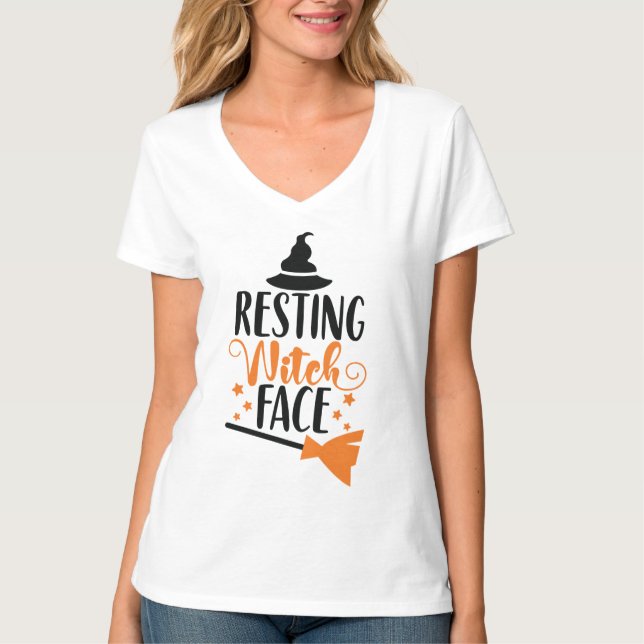 Camiseta Cara de bruja en marcha (Anverso)