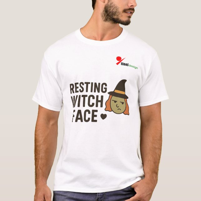 Camiseta Cara de Bruja en Reposo (Anverso)