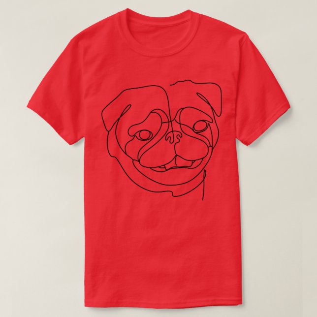 Camiseta cara de bulldog (Diseño del anverso)