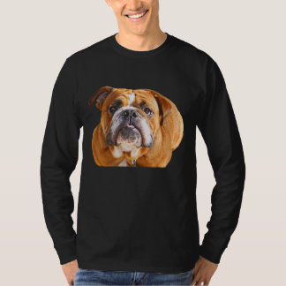 Camiseta Cara de bulldog - Bulldog inglés, marrón