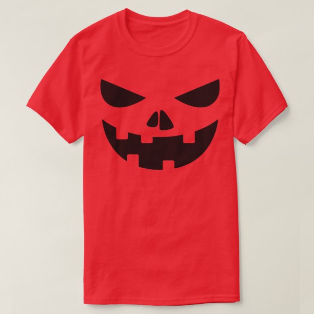 Camiseta Cara de calabaza 4 (Diseño del anverso)