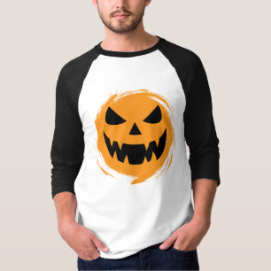 Camiseta Cara de calabaza clásica, espeluznante