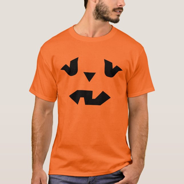 Camiseta Cara de calabaza de Halloween (Anverso)