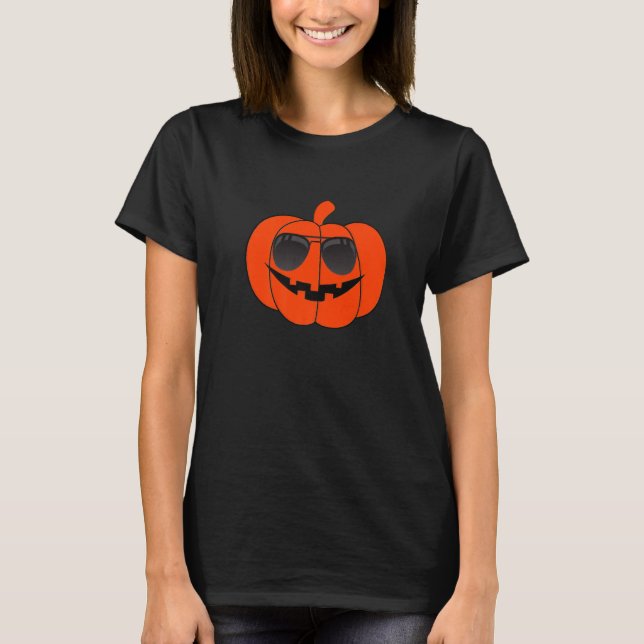 Camiseta Cara de calabaza de Halloween (Anverso)