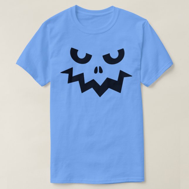 Camiseta Cara de calabaza de Halloween 1 (Diseño del anverso)
