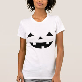 Camiseta Cara de calabaza de Halloween con aspecto agudo