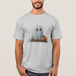 Camiseta Cara de calabaza de Halloween de Unisex y fantasma