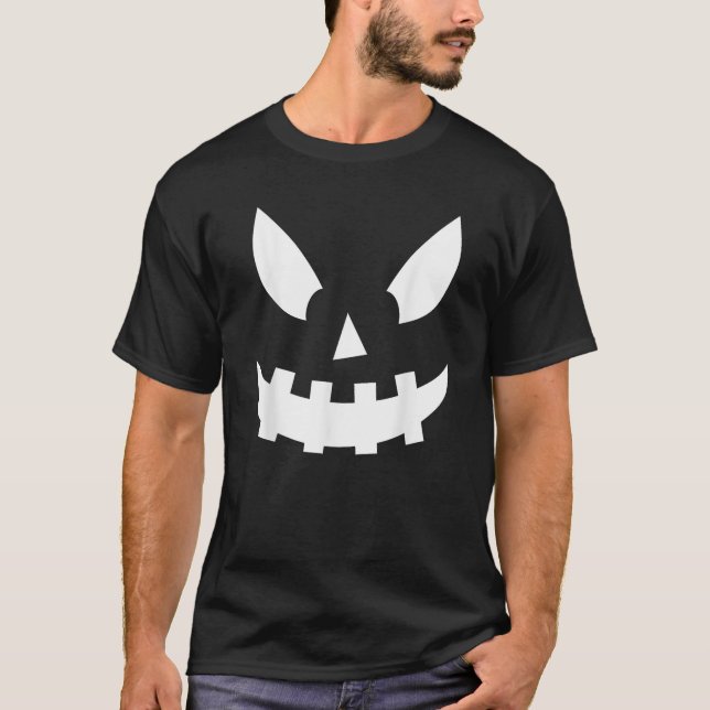 Camiseta Cara de calabaza de Jack O Lantern (Anverso)