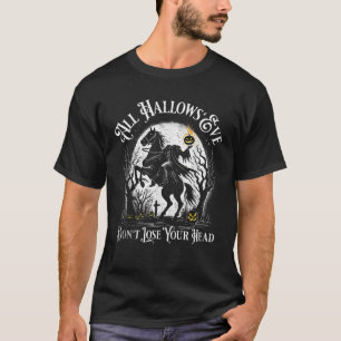 Camiseta Cara de calabaza de jinete sin cabeza