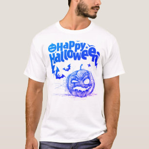 Camiseta Cara De Calabaza Espeluznante Para Hombres Vestir 