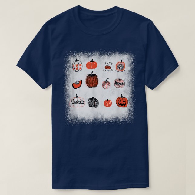 Camiseta Cara de calabaza Jack O' Lantern Halloween Fall Gr (Diseño del anverso)