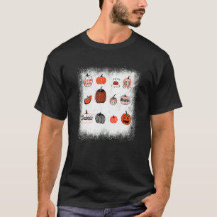 Camiseta Cara de calabaza Jack O' Lantern Halloween Fall Gr