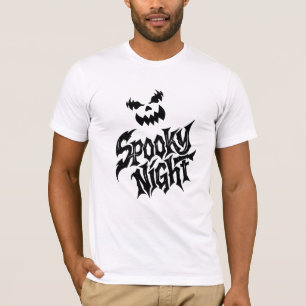 Camiseta Cara de calabaza noche espeluznante  