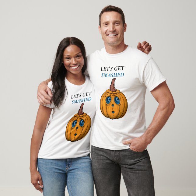 Camiseta Cara de calabaza, tengamos los ojos azules destroz (Unisexo)
