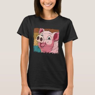 Camiseta Cara de Cerdo, Amante de los Animales para Hombres