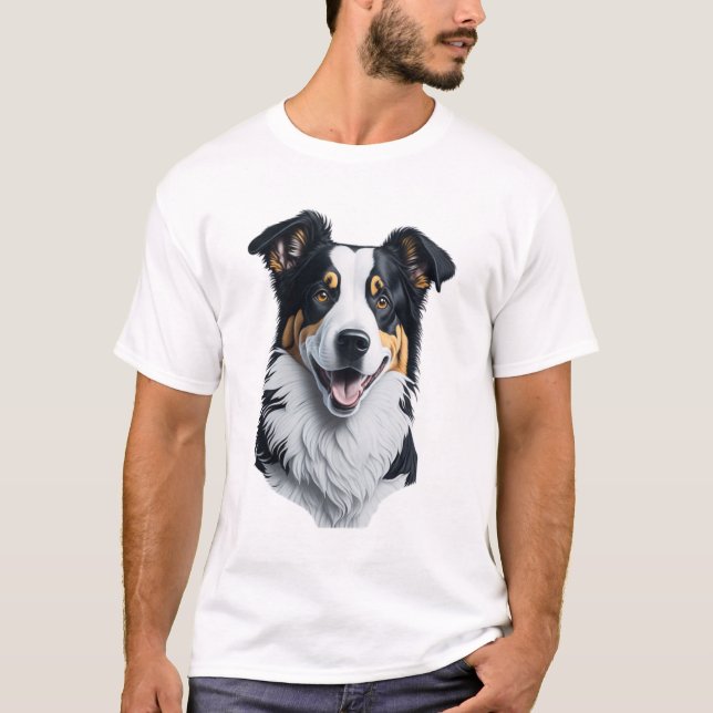 Camiseta Cara de color de borde (Anverso)