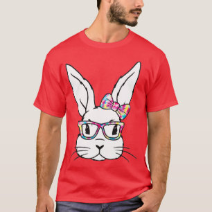 Camiseta Cara De Conejo Con Gafas De Sol Día De Pascua Para