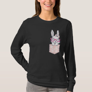 Camiseta Cara De Conejo Con Gafas De Sol Para Chicas Mujere