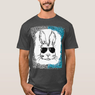 Camiseta Cara De Conejo Con Gafas De Sol Para Niños Hombres