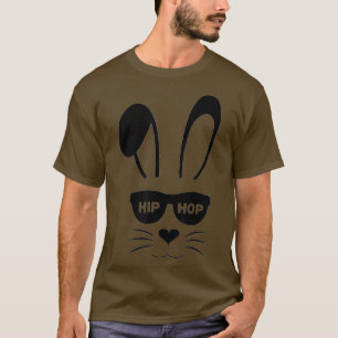 Camiseta Cara De Conejo Con Gafas De Sol Para Niños Hombres