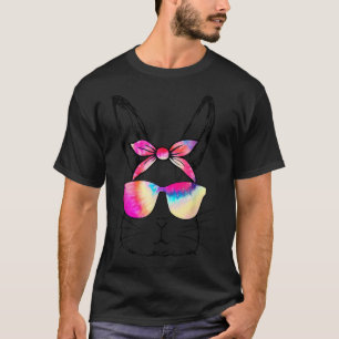 Camiseta Cara de conejo con gafas de sol para niños y hombr
