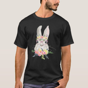 Camiseta Cara De Conejo Con Glass Rabbit Flower Eas Tropica