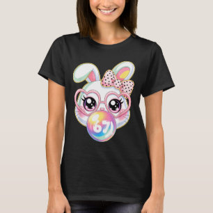 Camiseta Cara de conejo lindo para mujeres niñas adolescent