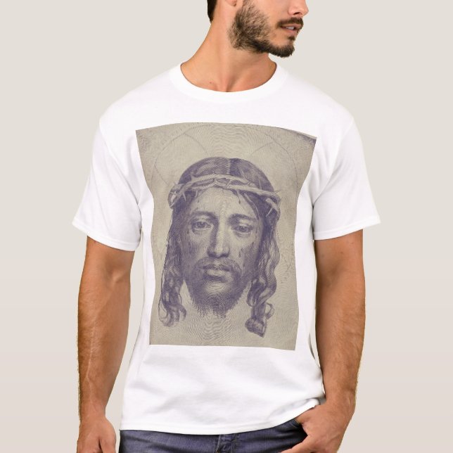 Camiseta Cara de Cristo en el velo de Santa Verónica (Anverso)