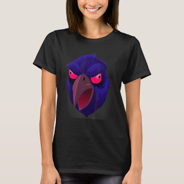 Camiseta Cara de Cuervo de Halloween 2 (Anverso)
