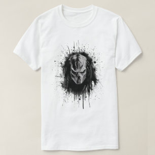 Camiseta Cara de depredador en blanco y negro