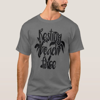 Camiseta Cara de descanso en la playa Citas de playa famili