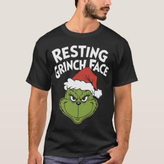 Camiseta Cara de descanso G Divertida Navidad Sarcástica Fi