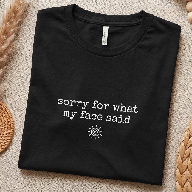 Camiseta Cara de descanso sarcástica simple (Subido por el creador)