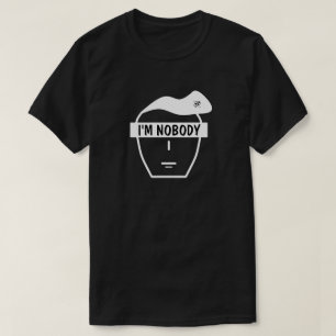 Camiseta Cara de dibujo animado misteriosa y anónima