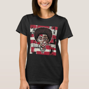 Camiseta Cara de dibujos animados en collage abstracto
