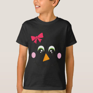 Camiseta Cara de Ecrow Chica Pestañas Lazo Divertido Hallow