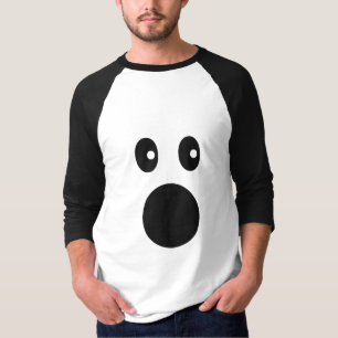 Camiseta Cara de Emoji de Choque Divertida Minimalista de D