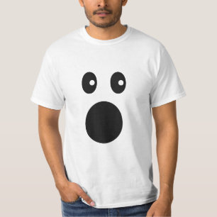 Camiseta Cara de Emoji Mínimo Caricatura Divertida