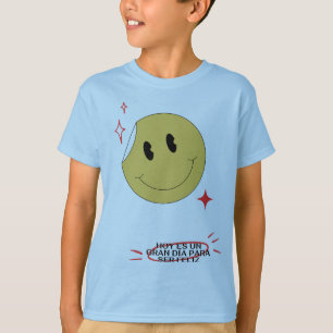 Camiseta Cara de emoticono retro lindo pegatina que se pela