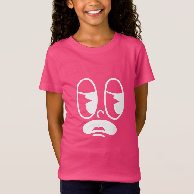 Camiseta Cara de error aturdida (Anverso)
