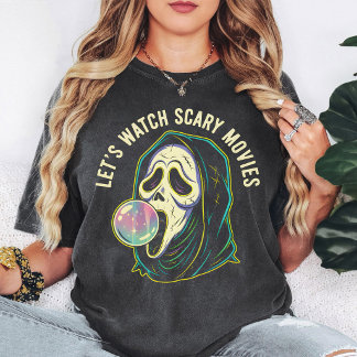 Camiseta Cara de Fantasma Vamos a Ver Películas de Terror C